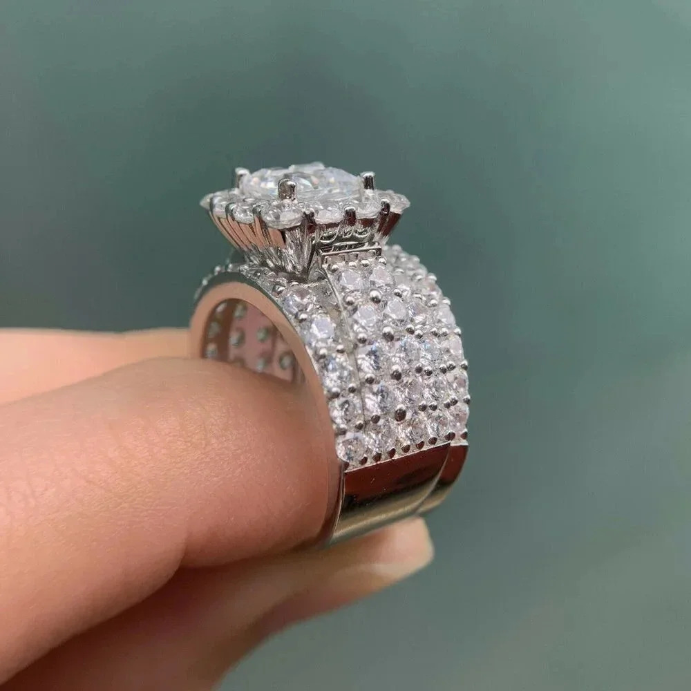✨Princess Cut Zircon Full Filled Square Multi Layer LuxuryUNVN12246